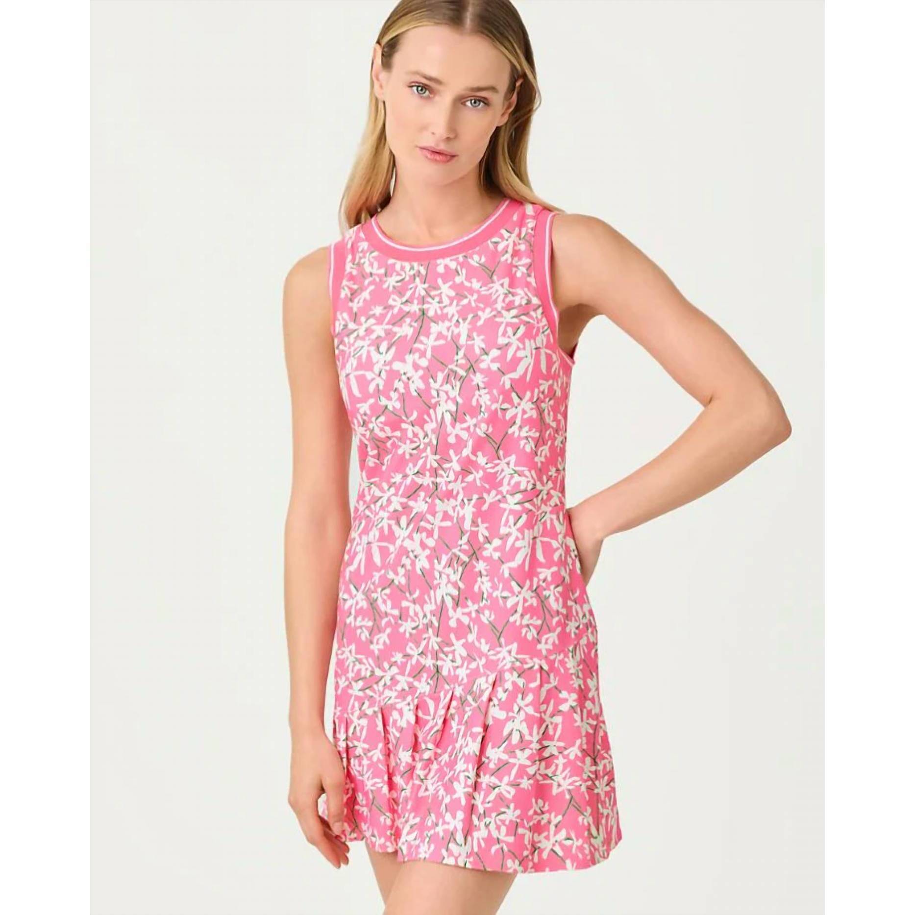 New Lilly Pulitzer Caleta Upf 50+ Active Dress In Confetti Pink